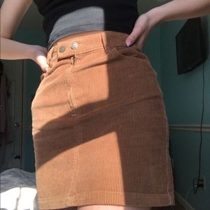 nwt corduroy high waisted skirt
